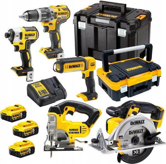 DeWalt DCK551P3T Gereedschapsset 18V XR  - BATTERIJEN INBEGREPEN